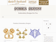 Tablet Screenshot of dorriadesigns.com